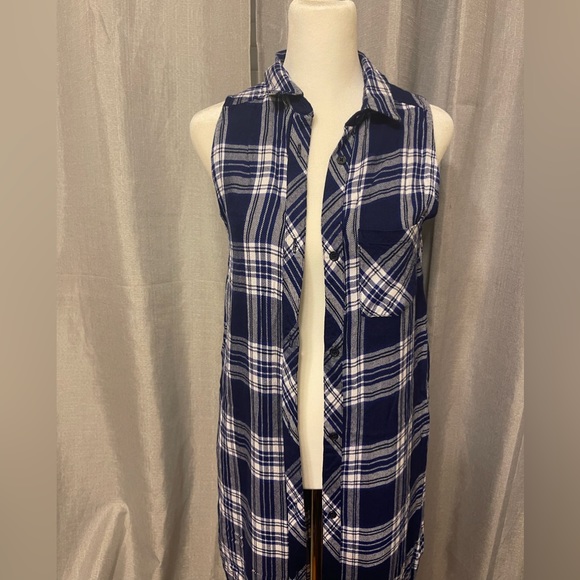 RAILS JORDYN Button Down High Low tunic size XS - Picture 9 of 12